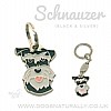 Deluxe Black & Silver Schnauzer Tag or Keyring